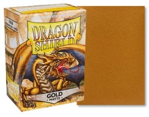 Dragon Shield Standard Sleeves  - Matte Gold