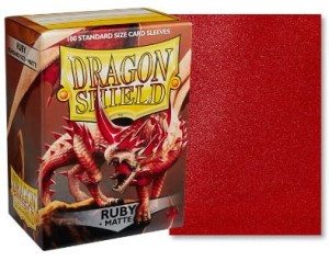 Dragon Shield Standard Sleeves  - Matte Ruby