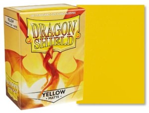 Dragon Shield Standard Sleeves - Matte Yellow