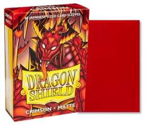 Dragon Shield Small Sleeves - Japanese Matte Crimson