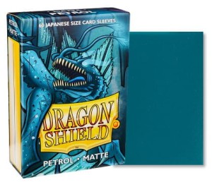 Dragon Shield Small Sleeves - Japanese Matte Petrol