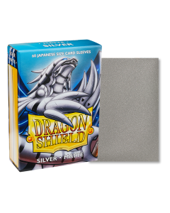 Dragon Shield Small Sleeves - Japanese Matte Silver