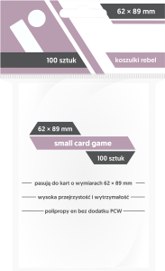 Koszulki Rebel Premium "Small Card Game" 59x86mm