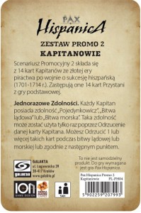 Pax Hispanica: Kapitanowie