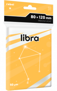 Koszulki Rebel Libra Light (80x120 mm) "Medusa", 100 sztuk