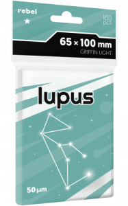 Koszulki Rebel Lupus Light (65x100 mm) "Griffin", 100 sztuk