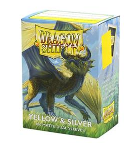 Dragon Shield Dual Matte - Yellow & Silver (100)
