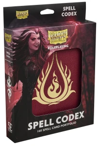 Dragon Shield Spell Codex Portfolio Blood Red