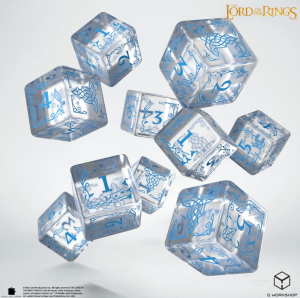 QW LOTR: Rivendell 10xD6 Dice Set - Water