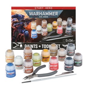Warhammer 40k - Paints + Tools Set (2026)
