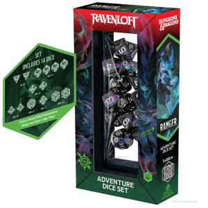 D&D Adventure Dice - Ranger: Black/Blue