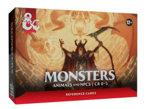 D&D Monsters Animals and NPCs Reference Cards