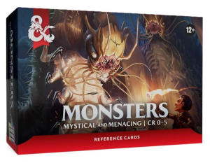 D&D Monsters Mystical and Menacing Reference Cards
