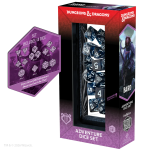 D&D Adventure Dice - Bard: Blue/Black