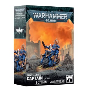 Space Marines Capitain On Bike