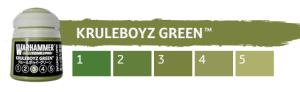 Warhammer Tone Pro - Kruleboyz Green 1-5 - 5x 12ml