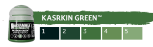 Warhammer Tone Pro - Kasrkin Green 1-5 - 5x 12ml