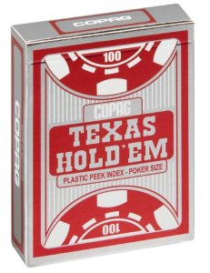 Copag texas Holdem Srebrno/Czerwony