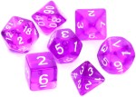 Kości RPG - Rebel - Kryształowe Fioletowe